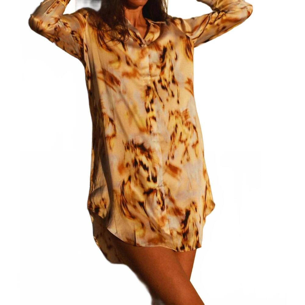 NEW CATHERINE GEE daria dress in wild horse